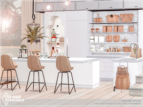 Sims 4 — Marisabel Kitchen by Moniamay72 — A beautiful bright white cappucino Summer Kitchen in modern style. This