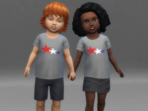 Sims 4 — 4th of july t-shirt for toddlers by Aldaria — 4th of july t-shirt for toddlers
