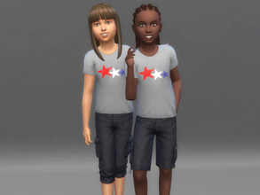 Sims 4 — 4th of july t-shirt for children by Aldaria — 4th of july t-shirt for children