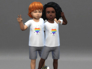 Sims 4 — Pride Month t-shirt 13 for toddlers by Aldaria — Pride Month t-shirt 13 for toddlers