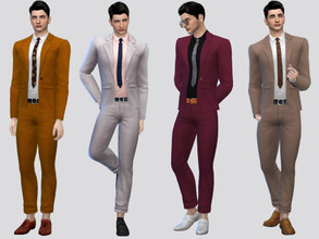 Sims 4 — Fluria Formal Suit by McLayneSims — TSR EXCLUSIVE Standalone item 10 Swatches MESH by Me NO RECOLORING Please