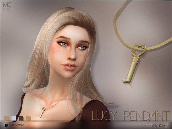 Sims 4 — Lucy Key Pendant by mathcope2 — Today I bring up to you a Key Pendant inspired in my best friends favourite