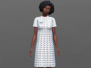 Sims 4 — Grey's Anatomy gown for women by Aldaria — Grey's Anatomy gown for women