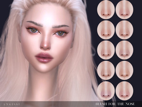 Sims 4 — Blush for the nose by ANGISSI — Previews made with HQ mod -10 colors -HQ compatible -All ages/female+male