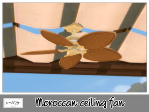 Sims 4 — Moroccan ceiling fan by so87g — cost $ 200, 3 colors, you can find it in electronics - miscellaneous or