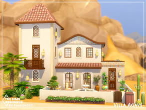 Sims 4 — Villa Agave by sharon337 — Villa Agave is a small family home built on a 20 x 15 lot in Oasis Springs. It has 1