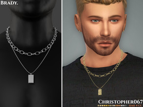 Sims 4 — Brady Necklace / Christopher067 by christopher0672 — This is a simple set of necklaces including one short