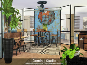 Sims 4 — Dominic Studio by dasie22 — The apartment was built in Evergreen Harbor. This industrial studio features a few