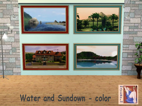 Sims 3 — ws Paintings Water and Sundown - color by watersim44 — Selfmade created posters for your Sims. Motiv: Water and