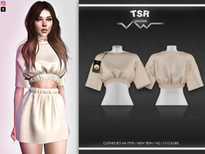 Sims 4 — Clothes SET-144 (TOP) BD509 by busra-tr — 10 colors Adult-Elder-Teen-Young Adult For Female Custom thumbnail