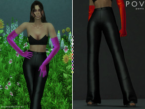 Sims 4 — POV | pants by Plumbobs_n_Fries — High Waisted Leather Pants Inspired by Ariana Grande Vevo Live Performance New
