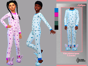 Sims 4 — Children's pajamas/ Pants - Little Star by LYLLYAN — Children's pajamas/pants for boys and girls in 5 swatches 