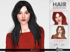 Sims 4 — Tessa Hair Retexture Mesh Needed by remaron — Hair retexture for females in The Sims 4 PLEASE READ BEFORE
