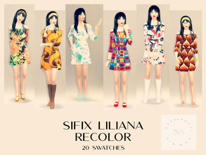 Sims 4 — Sifix Liliana Retro Recolor by bekahluann — Sifix Liliana Retro Recolor by Nonsensical Simmer