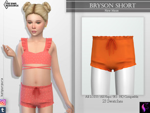 Sims 4 — Bryson Short  by KaTPurpura — Swimsuit for girls in the form of shorts for more comfort. With an adjustable tie