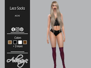 Sims 4 — ACC42 Socks Lace by Advaneye — Some lace socks for every season! 