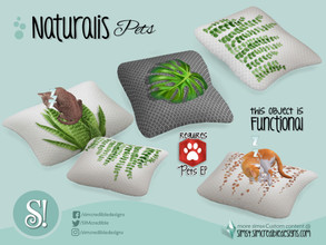 Sims 4 — Naturalis Pets bed pillow by SIMcredible! — This is a small bed. by SIMcredibledesigns.com available at TSR 4