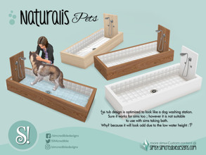 Sims 4 — Naturalis Pets dog washing station by SIMcredible! — by SIMcredibledesigns.com available at TSR 3 colors