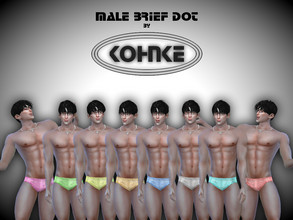 Sims 4 — Kohnke Male Brief Dot by CHKohnke — Male Underwear Brief