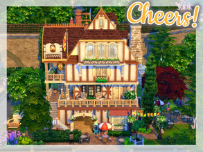 Sims 4 — Cheers! by simmer_adelaina — Cheers!!! This bar suits Widenburg's vibes, is small, cozy and with 4 floors! There