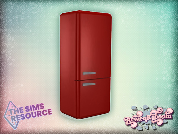 Sims 4 — Elewelds - Fridge by ArwenKaboom — Base game fridge in 4 recolors. You can find all objects by searching