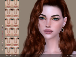 Sims 4 — BLUSH-A01 by ANGISSI — Previews made with HQ mod -12 colors -HQ compatible -All ages/female+male -Custom