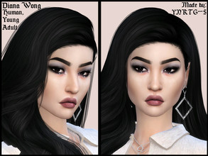 Sims 4 — Diana Wong by YNRTG-S — Diana keeps her perspectives realistic and materialistic, because money AND brains give