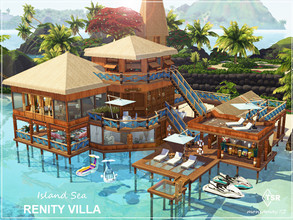 Sims 4 — Island Sea Renity Villa by Moniamay72 — Got a holiday lot in a beautiful place? Just steps from the beach.This