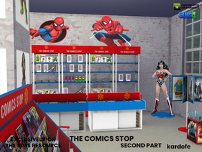 Sims 4 — The Comics Stop_2 by kardofe — Second part of the comic shop, this time it's about decorative objects to create