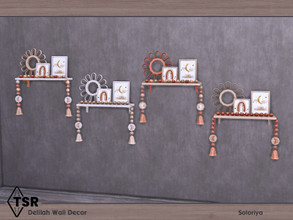 Sims 4 — Delilah Wall Decor. Decorative Shelf, v1 by soloriya — Decorative shelf, v1. Part of Delilah Wall Decor set. 4