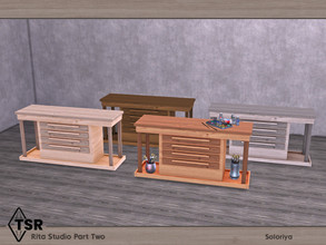 Sims 4 — Rita Studio Part Two. Hallway Table, v2 by soloriya — Hallway table. Part of Rita Studio Part Two. 8 color