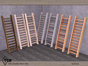 Sims 4 — Rita Studio Part Two. Ladder by soloriya — Decorative ladder. Part of Rita Studio Part Two. 8 color variations.