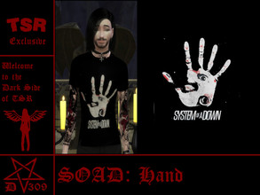 Sims 4 — System of a Down T-Shirt "Hand" by ditti309 — i hope you like it ^^