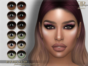 Sims 4 — FRS Eyes N150 by FashionRoyaltySims — Standalone Custom thumbnail All ages and genders 12 color options HQ