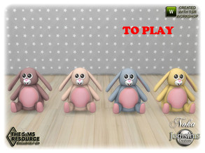 Sims 4 — Noka Kids bedroom bunny toy to play2 by jomsims — Noka Kids bedroom bunny toy to play2