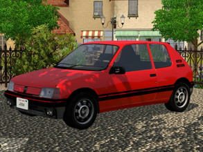 Sims 3 — Peugeot 205 GTI by Anzer0022 — Discover French Vehicle with this Peugeot 205 GTI create by me