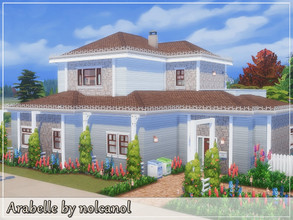 Sims 4 — Arabelle / No CC by nolcanol — Arabelle is a lovely family home with a beautiful pond in the garden. The house