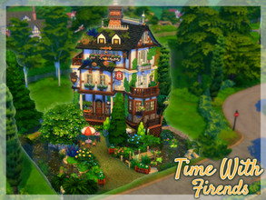 Sims 4 — Time With Friends by simmer_adelaina — This bar is perfect for Windenburg, it's small, surrounded by nature and