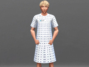 Sims 4 — Grey's Anatomy gown for men by Aldaria — Grey's Anatomy gown for men