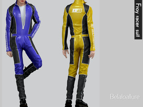 Sims 4 — Belaloallure_Froy racer suit (patreon) by belal19972 — Racing suit for your sims ,enjoy :)