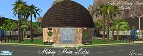 Sims 2 — Melody Motor Lodge by iZazu — *See Notes* Lodge has 9 bedrooms with baths/showers. Single & Family Units.