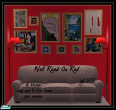 Sims 2 — Well Read On Red Painting and Lighting by DOT — Well Read On Red Painting and Lighting. Sims2 by DOT at The Sims