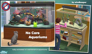 Sims 2 — No Care Aquariums by Windkeeper — Never have to feed your fish or clean the aquarium! Just buy one of the No