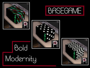 Sims 4 — Psychachu - Bold Modernity - Microwave by Psychachu — Bold Modernity microwave in zig zag, polka dot, and neon