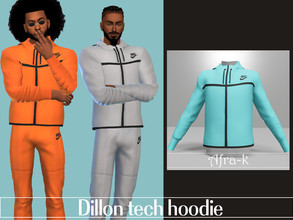 Sims 4 — Dillon tech hoodie by akaysims — Nike tech hoodie in 8 colors - HQ mod compatible - All maps included - Custom
