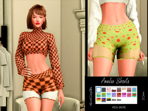 Sims 4 — Amalia Short by couquett — I hope that you like it this pants have 21 colors. this Mesh is by me and have Custom
