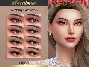 Sims 4 — Bohemian Wedding Eyeshadow  by Anonimux_Simmer — - 8 Shades - Compatible with the color slider - BGC - HQ -