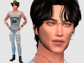 Sims 4 — Jack Sanna by DarkWave14 — Download all CC's listed in the Required Tab to have the sim like in the pictures.