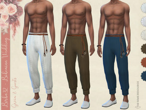 Sims 4 — Bohemian Wedding - Groom pants by Birba32 — These pants perfectly match with my bohemian shirts. You can use it