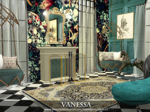 Sims 4 — VANESSA by dasie22 — VANESSA is a romantic, a bit goth bedroom. Please, use code bb.moveobjects on before you